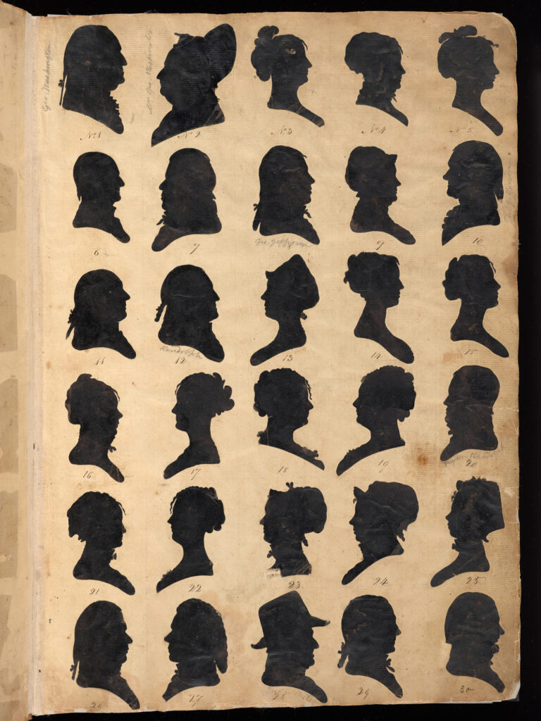 Various cut out silhouettes